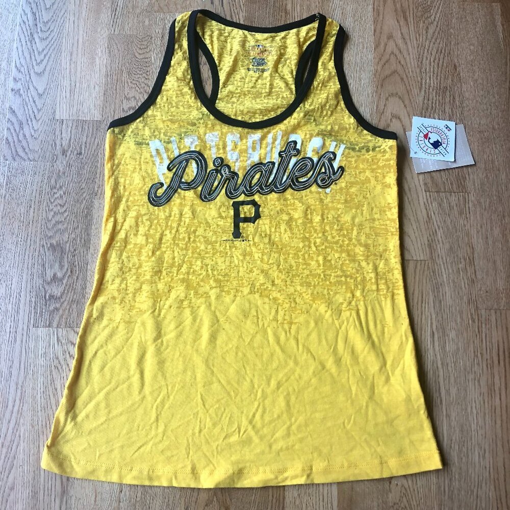 MLB Pittsburgh Pirates Yellow Tank Top Size Small NWT